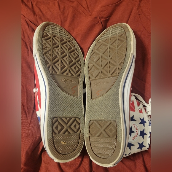 CONVERSE CHUCK TAYLOR STARS & STRIPES EDITION HIGHTOP SNEAKERS JUNIORS 6 Womans8 - Picture 2 of 7